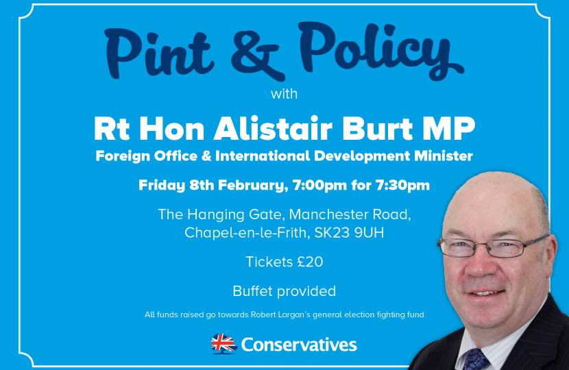 Pint & Policy with Rt Hon Alistair Burt MP