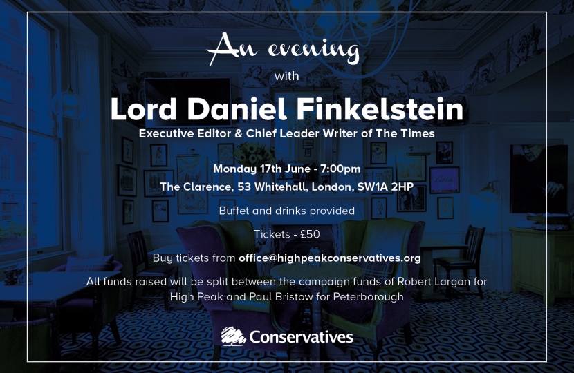 An evening with Lord Daniel Finklestein, Executive Editor & Chief Leader Writer of The Times
